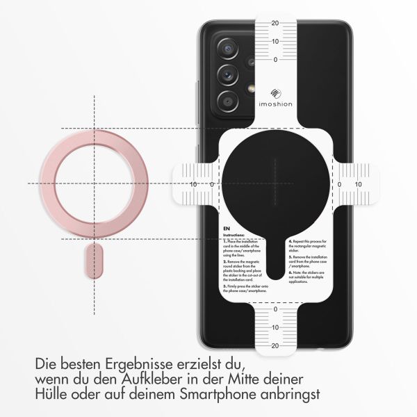 imoshion MagSafe-Aufkleber mit Installationshilfe - Rosa