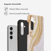 Selencia Vivid Back Cover Samsung Galaxy A55 - Chic Marble Gold