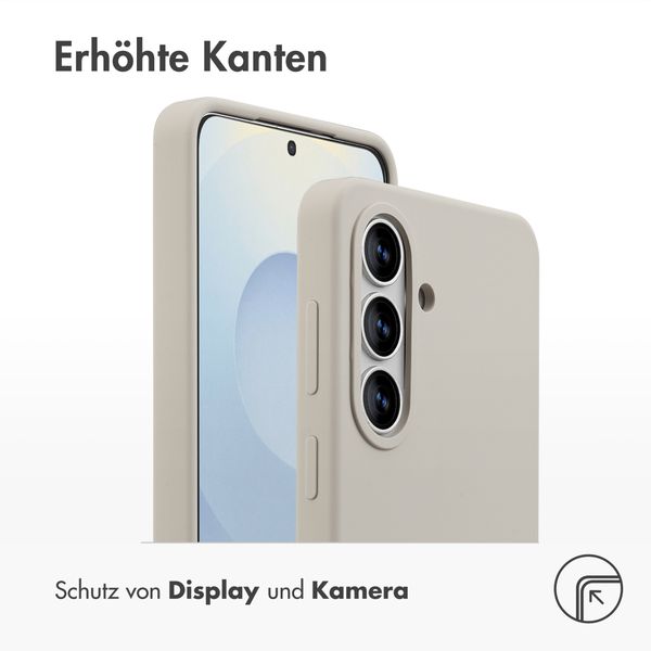 Accezz Liquid Silikoncase mit MagSafe Samsung Galaxy S26 - Stone