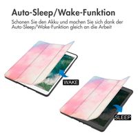 imoshion Design Trifold Klaphülle Apple iPad 6 (2018) 9.7 Zoll / iPad 5 (2017) 9.7 Zoll / Air 2 (2014)/Air 1 (2013) - Sky