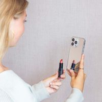 Selencia Mirror Back Cover Apple iPhone 14 - Silber