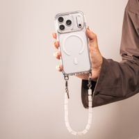 Selencia Rivièra MagSafe Backcover mit abnehmbarem Haken Apple iPhone 16 Pro - Transparent
