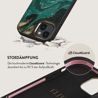 Burga Elite Gold Backcover für das iPhone 15 - Emerald Pool