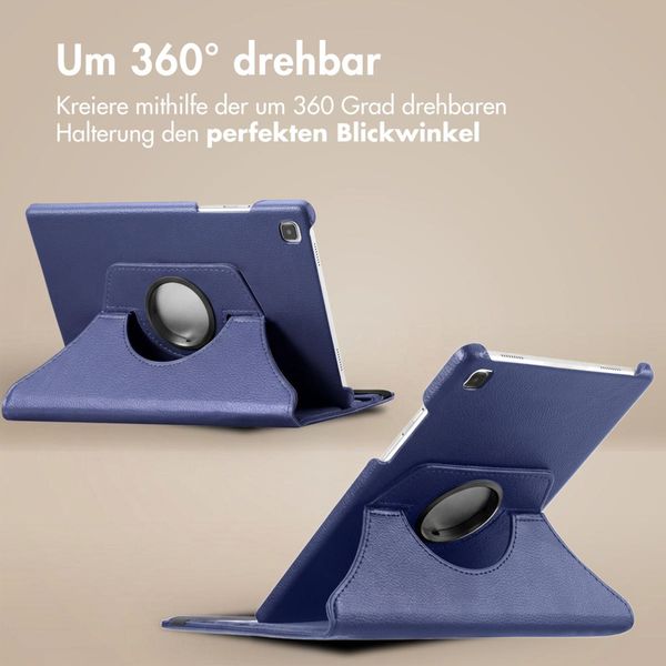imoshion 360° drehbare Klapphülle Samsung Galaxy Tab S6 Lite (2020/2022/2024)  - Dunkelblau