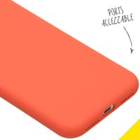 Accezz Liquid Silikoncase Apple iPhone X / Xs - Nectarine
