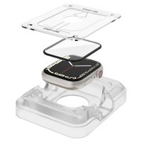 Spigen Pro Flex EZ Fit Displayschutzfolie mit Applikator für die Apple Watch Apple Watch Series 7/8/9 - 45 mm - Transparent