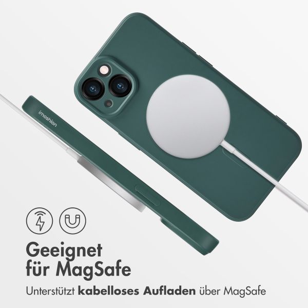 imoshion Color Back Cover mit MagSafe für das iPhone 14 - Dunkelgrün