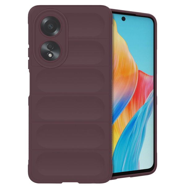 imoshion EasyGrip Back Cover für das Oppo A58 (4G) - Aubergine