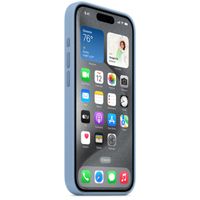 Apple Silikon-Case MagSafe für das Apple iPhone 15 Pro - Winter Blue