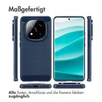 imoshion Brushed Back Cover Xiaomi Redmi Note 14 Pro (5G) - Dunkelblau