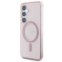 Guess MagSafe IML Glitter Gradient Case Samsung Galaxy S25 - Rosa