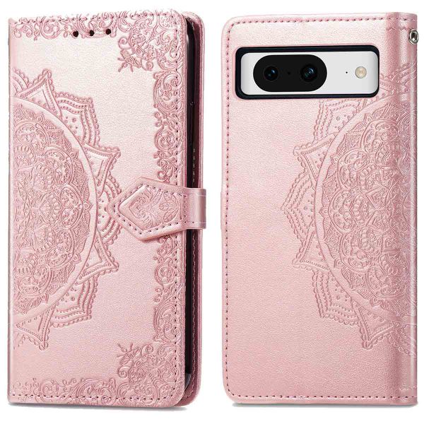 imoshion Mandala Klapphülle für das Google Pixel 8 - Rose Gold