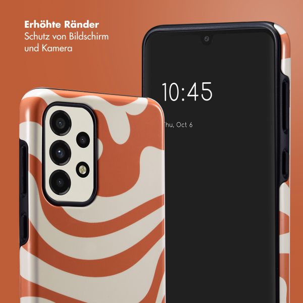 Selencia Vivid Tough Back Cover für das Samsung Galaxy A33 - Dream Swirl Orange