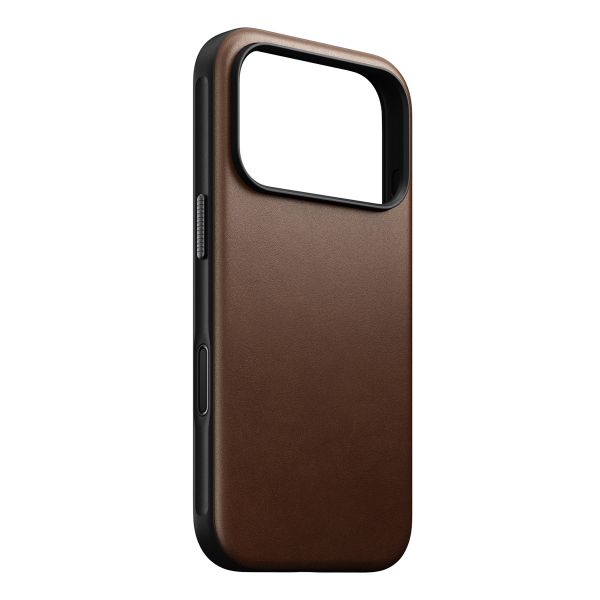 Nomad Modern Leather Case mit MagSafe Apple iPhone 17 Pro - Braun