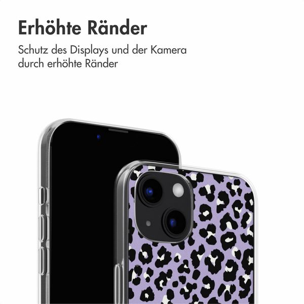 imoshion Design Hülle iPhone 13 - Leopard Lilac