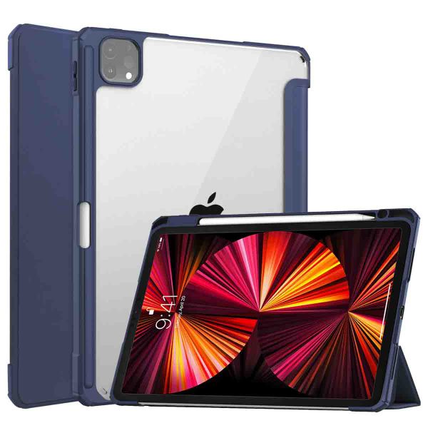 imoshion Trifold Hardcase Klapphülle Apple iPad Pro 11 (2022 / 2021 / 2020 / 2018) - Dunkelblau