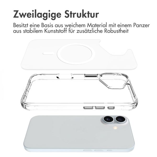 imoshion Rugged Air MagSafe Case Apple iPhone 16 - Transparent