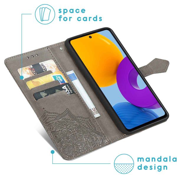 imoshion Mandala Klapphülle für das Samsung Galaxy M52 - Grau