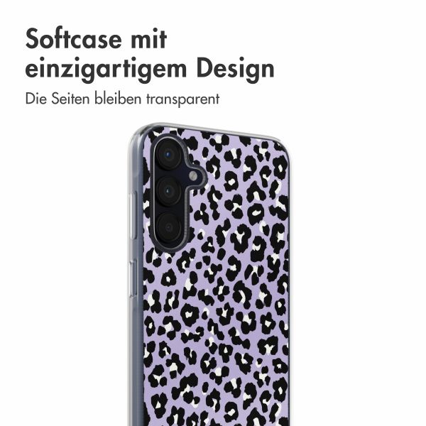 imoshion Design Hülle Samsung Galaxy A35 - Leopard Lilac