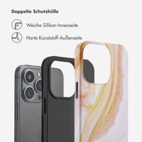 Selencia Vivid Tough Back Cover für das iPhone 13 Pro - Chic Marble Gold