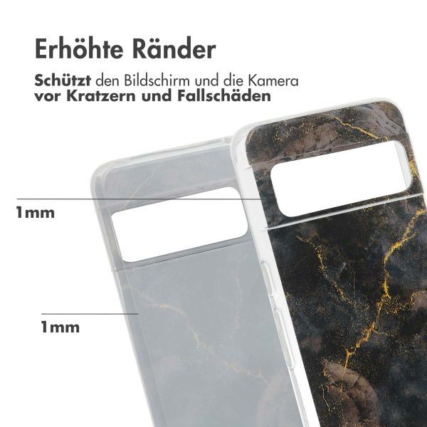 imoshion Design Hülle Google Pixel 8 Pro - Black Marble