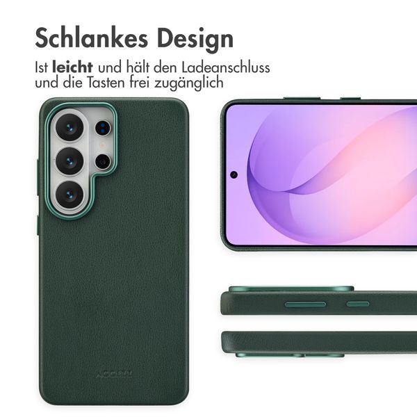 Accezz MagSafe Leather Backcover Samsung Galaxy S26 Ultra - Cedar Green