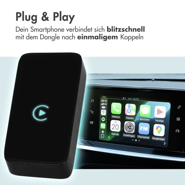 imoshion CarPlay Adapter - CarPlay ohne kabel für Apple CarPlay und Android Auto