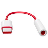 OnePlus USB-C auf 3,5 mm Jack Audio Adapter - Rot