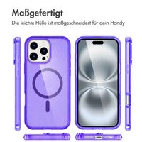 imoshion Sparkle Back Cover mit MagSafe für das Apple iPhone 16 Pro - Glitzer Violett