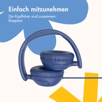 imoshion Kinderkopfhörer mit AUX-Kabel - Dezibelbegrenzer - Denim Blue