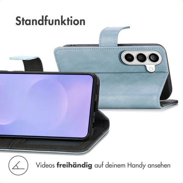 imoshion Luxuriöse Klapphülle Samsung Galaxy S26 Plus - Hellblau