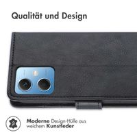 imoshion Luxuriöse Klapphülle Xiaomi Redmi Note 12 - Schwarz