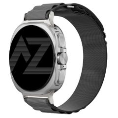 Accezz Nylon Alpine Armband f&uuml;r Samsung Galaxy Watch Ultra 2 (2026) / Ultra (2024/2025) - Dark Grey