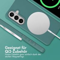 imoshion Color Backcover mit abnehmbarem Handykette und MagSafe Samsung Galaxy S26 - Dark Green