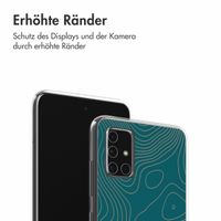 imoshion Design Hülle Samsung Galaxy A51 - Topo Turquoise