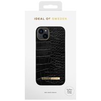 iDeal of Sweden Atelier Backcover für das iPhone 14 Plus - Neo Noir Croco