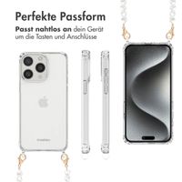 imoshion Back Cover mit Band + Armband Apple iPhone 15 Pro - Perlenherzen