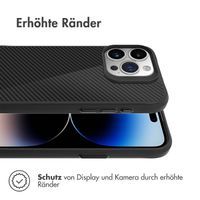 imoshion Rugged Hybrid Carbon Case für das iPhone 15 Pro - Schwarz