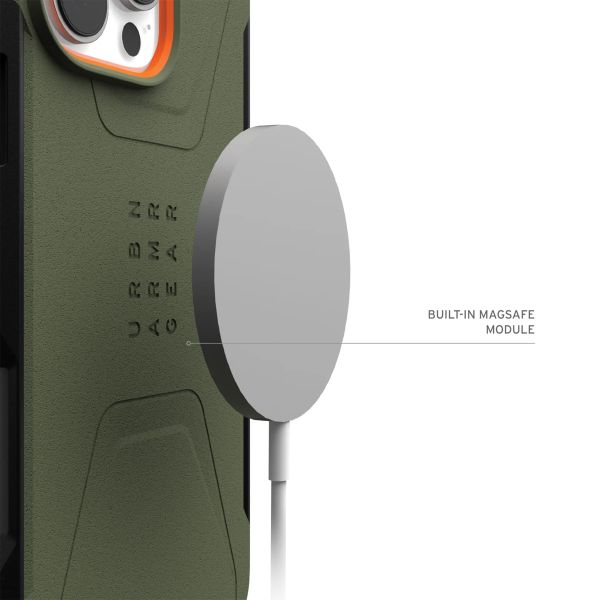 UAG Civilian Backcover MagSafe für das iPhone 16 Pro - Olive Drab