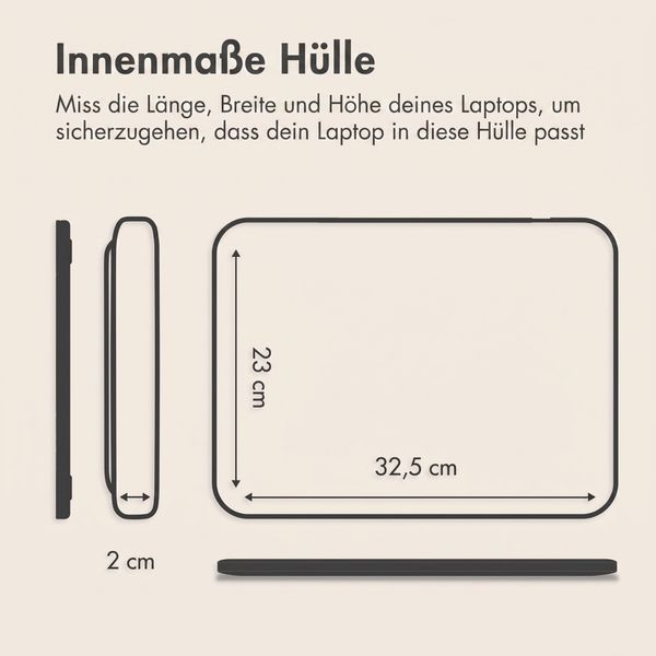 imoshion Laptop-Hülle mit Staufach 14 Zoll - Laptop Sleeve - Candy Pink