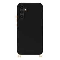 Selencia Rivièra Backcover mit MagSafe mit abnehmbaren Haken Samsung Galaxy A34 (5G) - Velvet Black