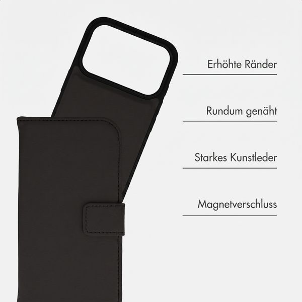 imoshion Herausnehmbare 2-in-1 Luxus-Bookcase Apple iPhone 18 Pro Max / 17 Pro Max - Schwarz