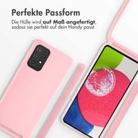 imoshion Silikonhülle mit Band für das Samsung Galaxy A52(s) (5G/4G) - Rosa