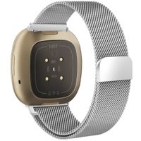 imoshion Magnetisches Milanaise Armband für das  Fitbit Versa 4/ 3 / Sense (2) - Silber