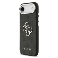 Guess 4G Metal Logo Back Cover Apple iPhone Air - Silver Edge - Black