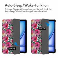 imoshion Design Trifold Klaphülle Apple iPad Air 13 Zoll (2025) M3 / (2024) M2 - Floral Water Color