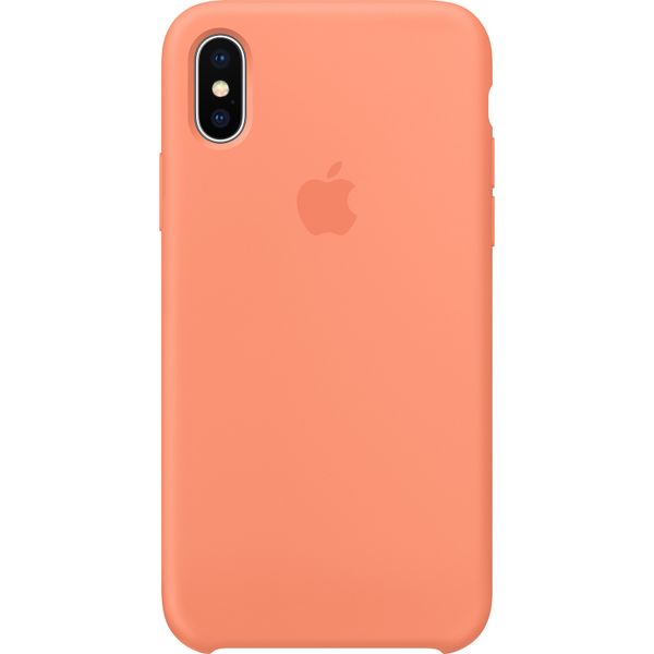 Apple Silikon-Case für das iPhone X - Peach