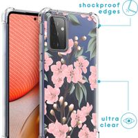 imoshion Design Hülle mit Band Samsung Galaxy A72 - Cherry Blossom