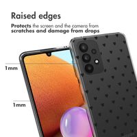 imoshion   Design Hülle für das Samsung Galaxy A33 - Hearts All Over Black 