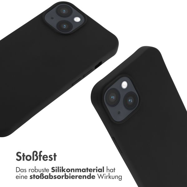imoshion SilikonHülle mit Band Apple iPhone 14 - Schwarz
